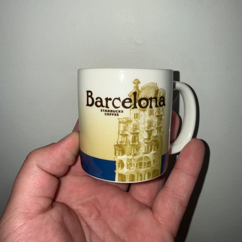 Starbucks Barcelona Collector Series Demitasse‎ Espresso Mug Cup 2009 3oz Rare